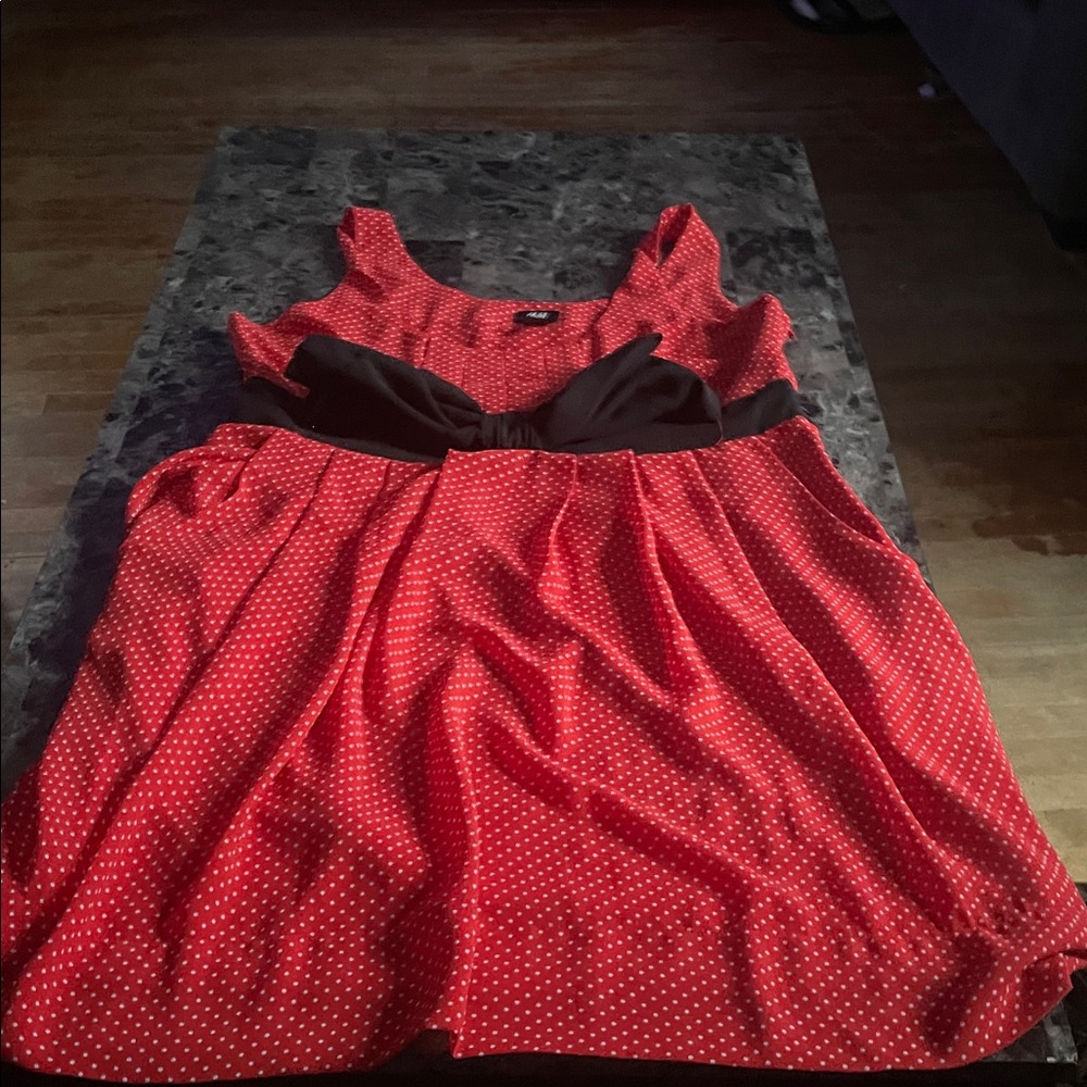 H&M Red Polka Dot Fabric